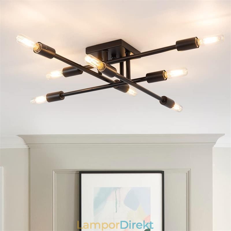Country Retro Flush Mount Amerikansk Industriell Stil Dekorativ Taklampa