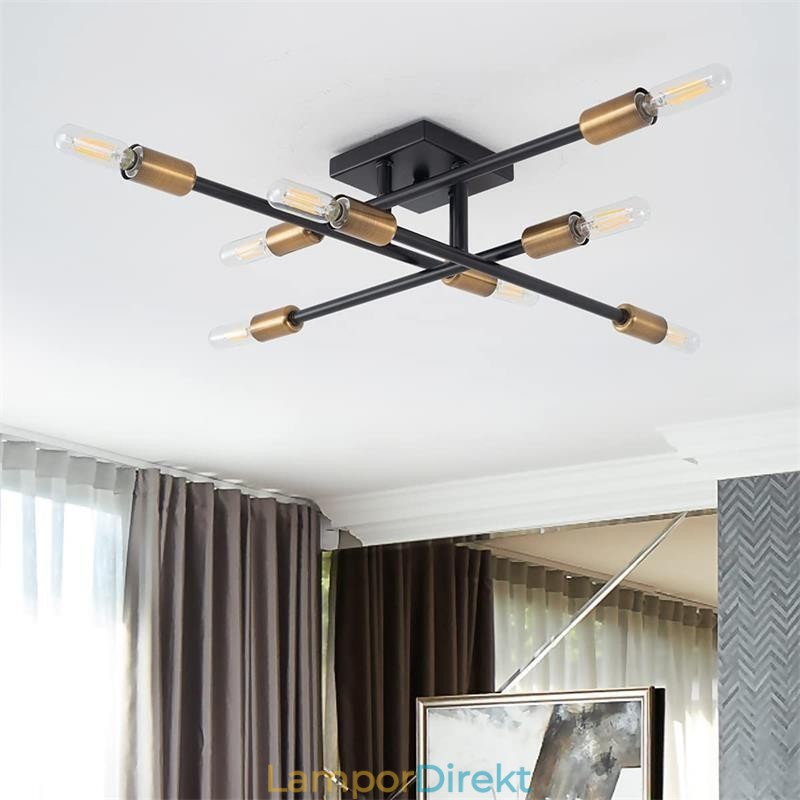 Country Retro Flush Mount Amerikansk Industriell Stil Dekorativ Taklampa