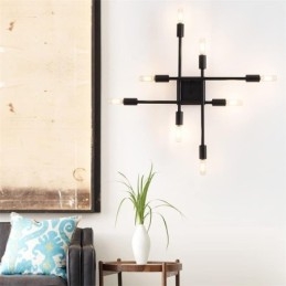 Country Retro Flush Mount Amerikansk Industriell Stil Dekorativ Taklampa
