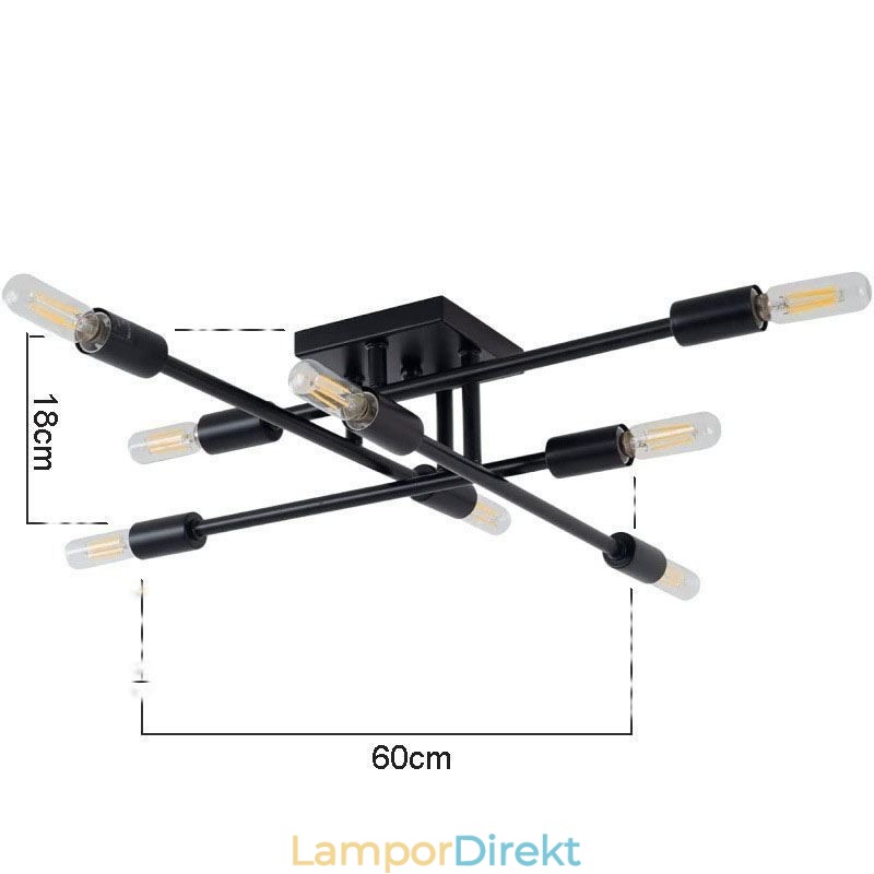 Country Retro Flush Mount Amerikansk Industriell Stil Dekorativ Taklampa