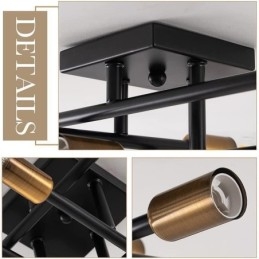 Country Retro Flush Mount Amerikansk Industriell Stil Dekorativ Taklampa