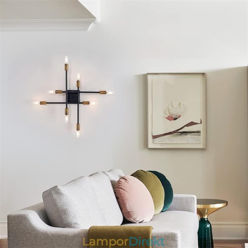 Country Retro Flush Mount Amerikansk Industriell Stil Dekorativ Taklampa