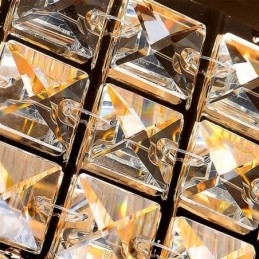 Crystal Flush Mount Rund Crystal Taklampa Med Fjärrkontroll 80Cm