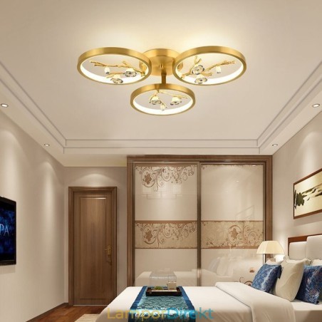 Flush Mount Koppar Art Branch Plommon Blossom Taklampa Flush Mount Koppar Art Branch Plommon Blossom Taklampa