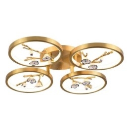 Flush Mount Koppar Art Branch Plommon Blossom Taklampa