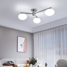 Nordic Glass Flush Mount Creative Smidesjärn Taklampa