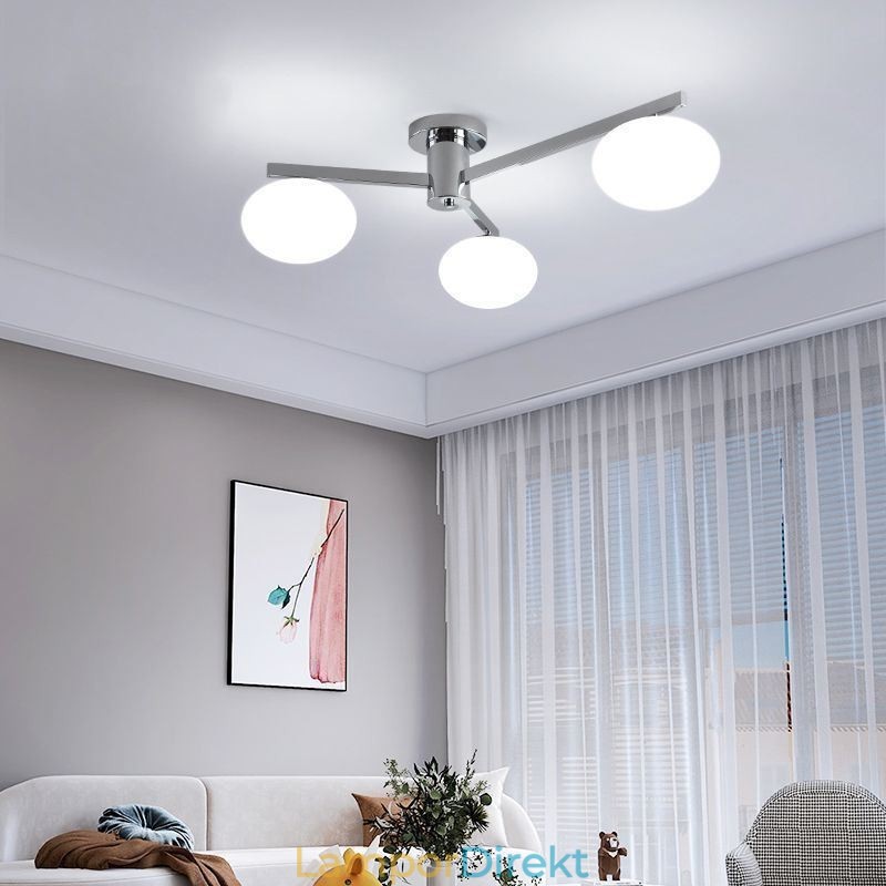 Nordic Glass Flush Mount Creative Smidesjärn Taklampa
