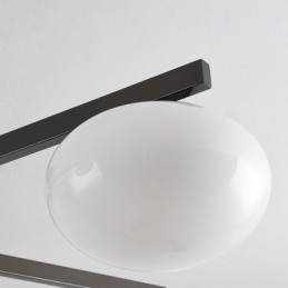 Nordic Glass Flush Mount Creative Smidesjärn Taklampa