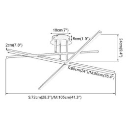Modern Enkel Infälld Taklampa I Aluminium Art Strip