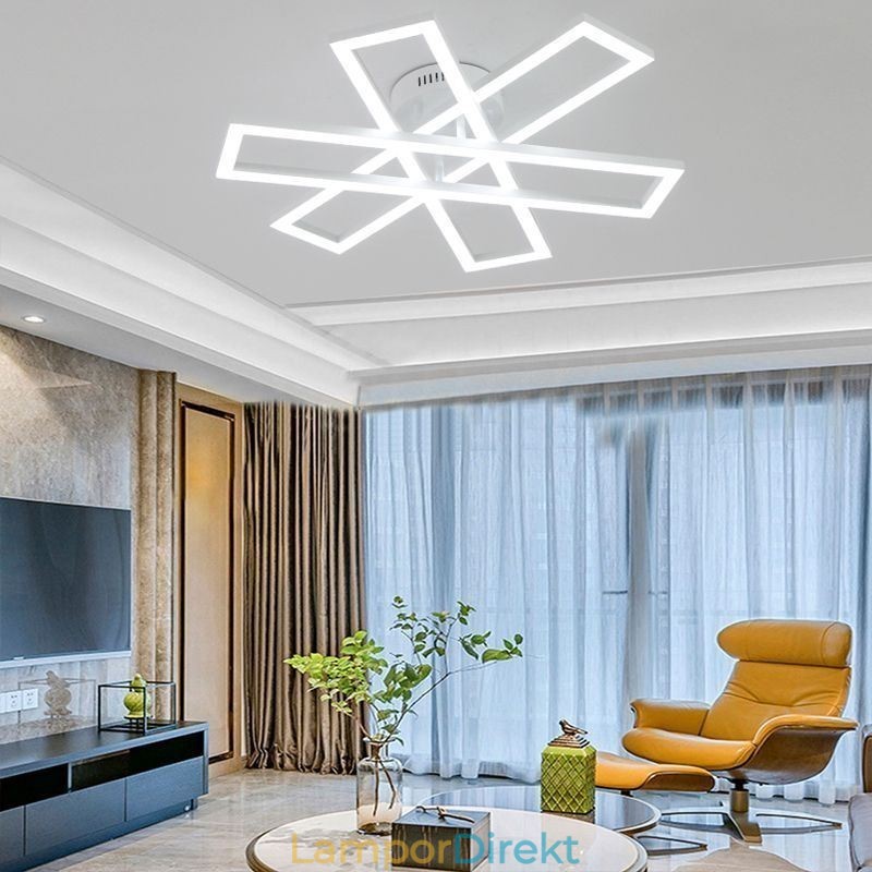Minimalistisk Infälld Taklampa I Aluminium Konst Väderkvarn
