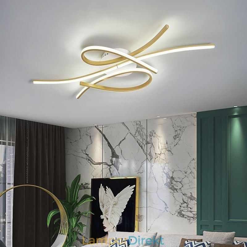 Minimalistisk Infälld Aluminium Art Butterfly Taklampa