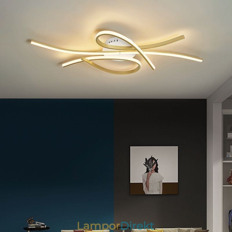 Minimalistisk Infälld Aluminium Art Butterfly Taklampa