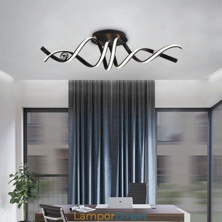 Modern Infälld Aluminium Art Spiral Taklampa Light Modern Infälld Aluminium Art Spiral Taklampa Light