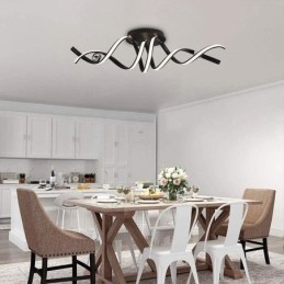Modern Infälld Aluminium Art Spiral Taklampa Light