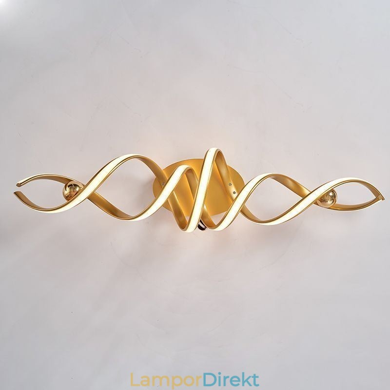 Modern Infälld Aluminium Art Spiral Taklampa Light