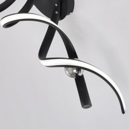 Modern Infälld Aluminium Art Spiral Taklampa Light