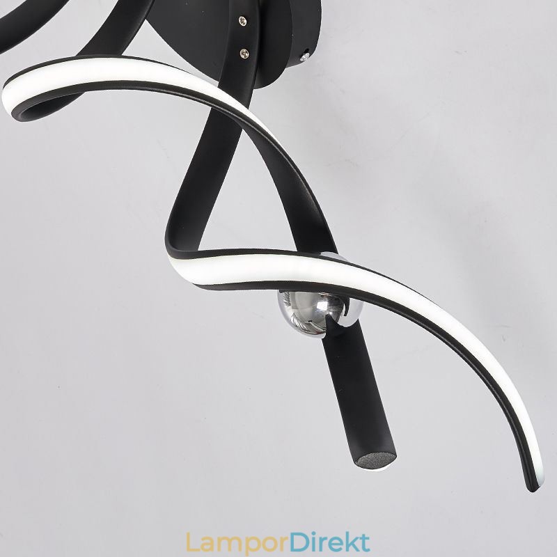 Modern Infälld Aluminium Art Spiral Taklampa Light