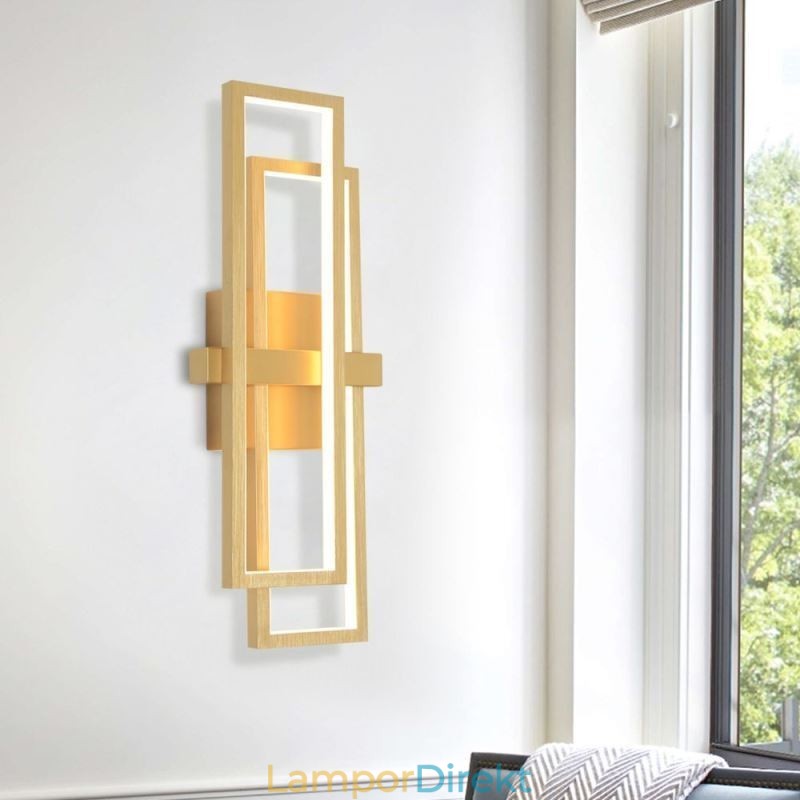 Minimalistisk Infälld Aluminiumkonst Geometrisk Fyrkantig Taklampa
