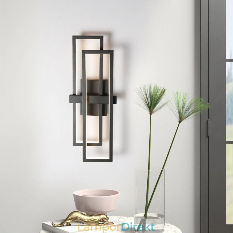 Minimalistisk Infälld Aluminiumkonst Geometrisk Fyrkantig Taklampa