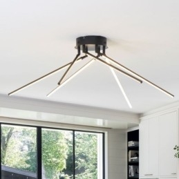 Creative Flush Mount Aluminium Art Windmill Taklampa