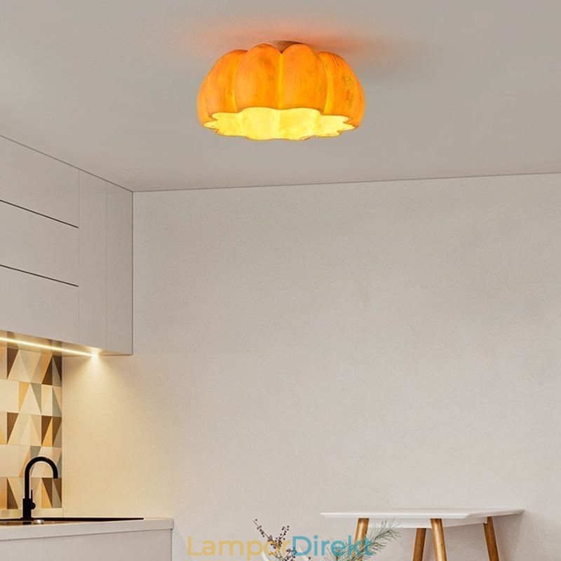 Enkelt Huvud Pumpa Flush Mount Japanska Retro Taklampor