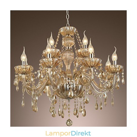 Ljuskrona Crystal Luxury Modern 2 Tiers Living 12 Lights Ljuskrona Crystal Luxury Modern 2 Tiers Living 12 Lights