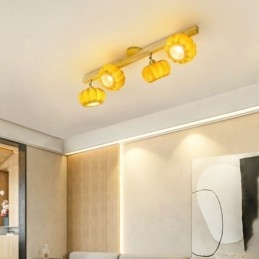 Dubbel Liten Pumpa Infälld Japansk Retro Taklampa