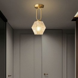 Modernt Infällt Glas Hembelysning Kreativ Taklampa