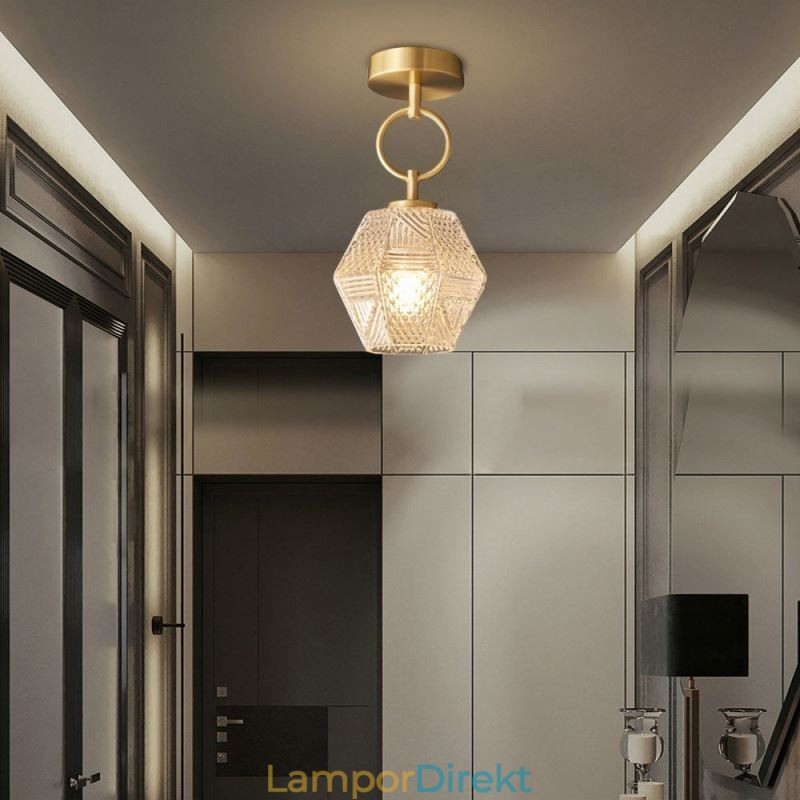 Modernt Infällt Glas Hembelysning Kreativ Taklampa