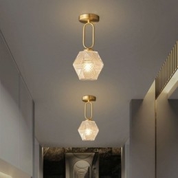 Modernt Infällt Glas Hembelysning Kreativ Taklampa