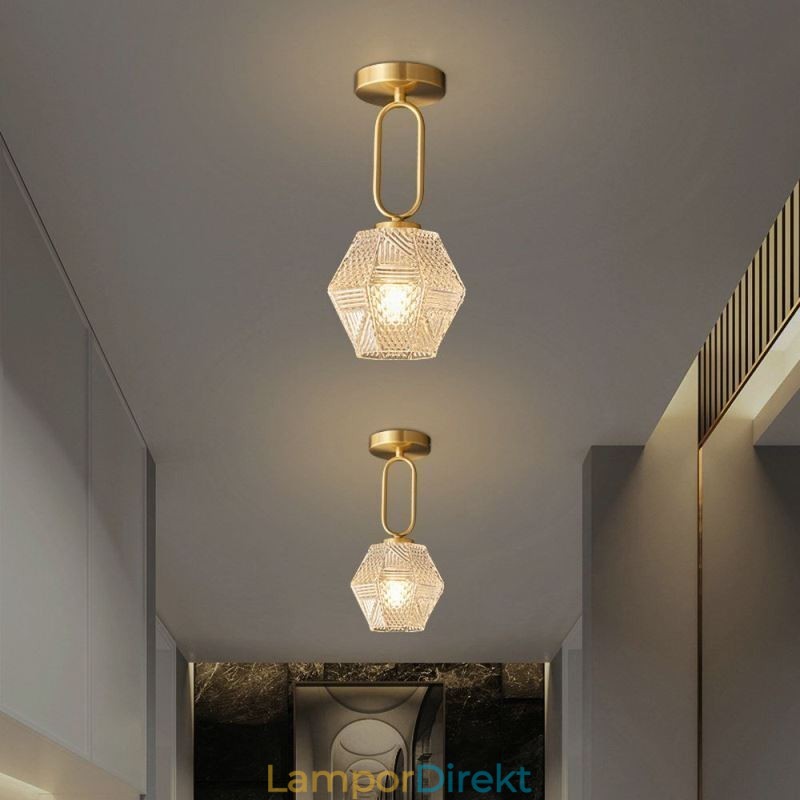 Modernt Infällt Glas Hembelysning Kreativ Taklampa