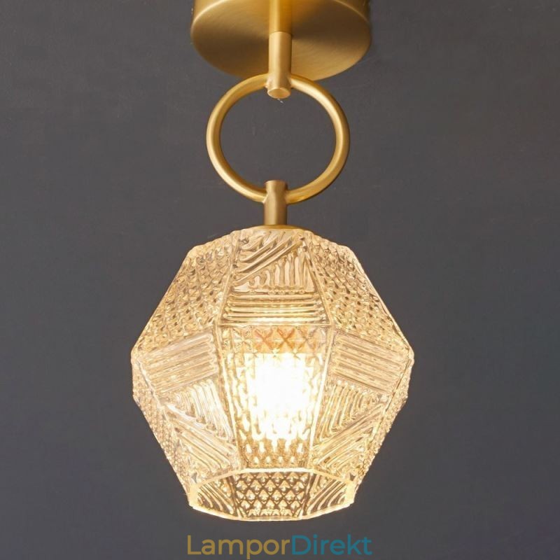 Modernt Infällt Glas Hembelysning Kreativ Taklampa