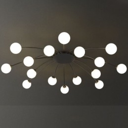 Modern Infälld Svart Taklampa Dekorativ Ljusarmatur