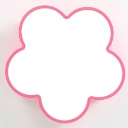 Tecknad Takljus Modern Flower Flush Mount