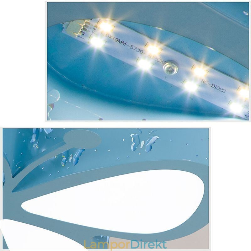 Butterfly Flush Mount Modern Metalltakarmatur