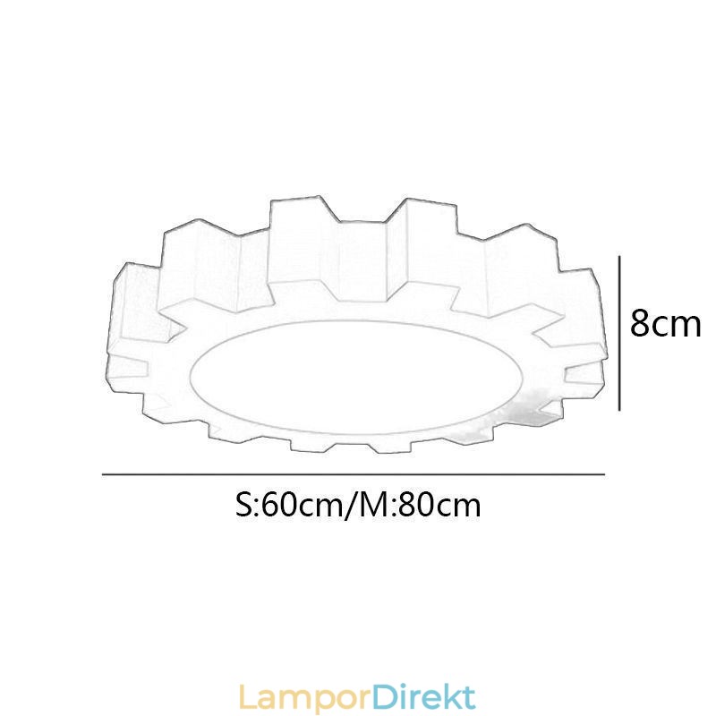 Tecknad Takljus Modern Flush Mount