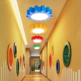 Tecknad Takljus Modern Flush Mount
