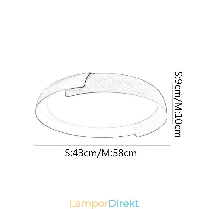 Modern Taklampa Rund Taklampa I Akryl