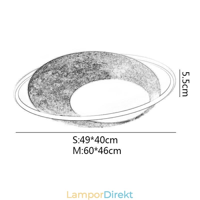 Taklampa Flush Mount Moon Taklampa