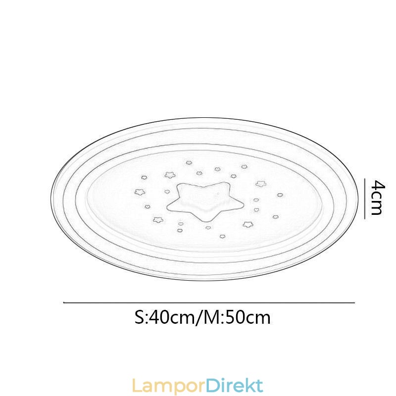 Taklampa Flush Mount Star Taklampa