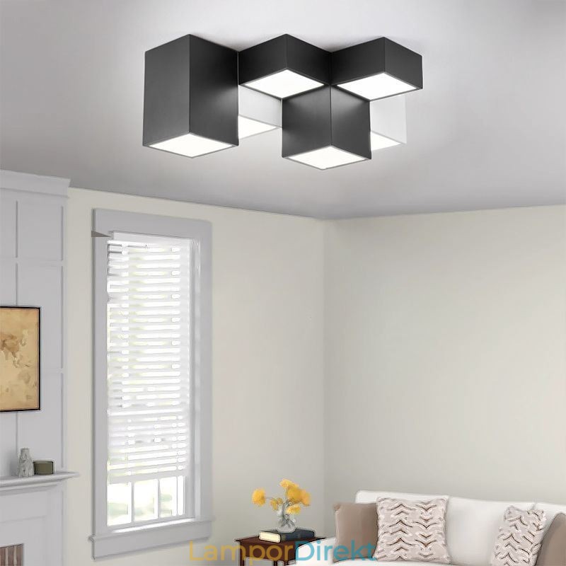 Modern Taklampa Rubiks Kub Takbelysning