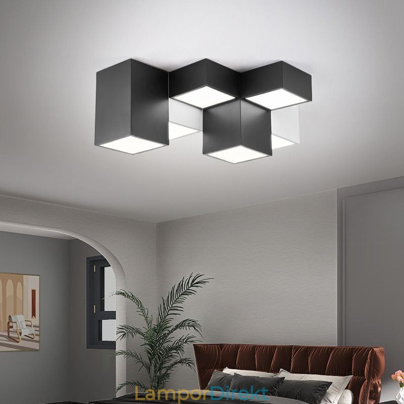 Modern Taklampa Rubiks Kub Takbelysning