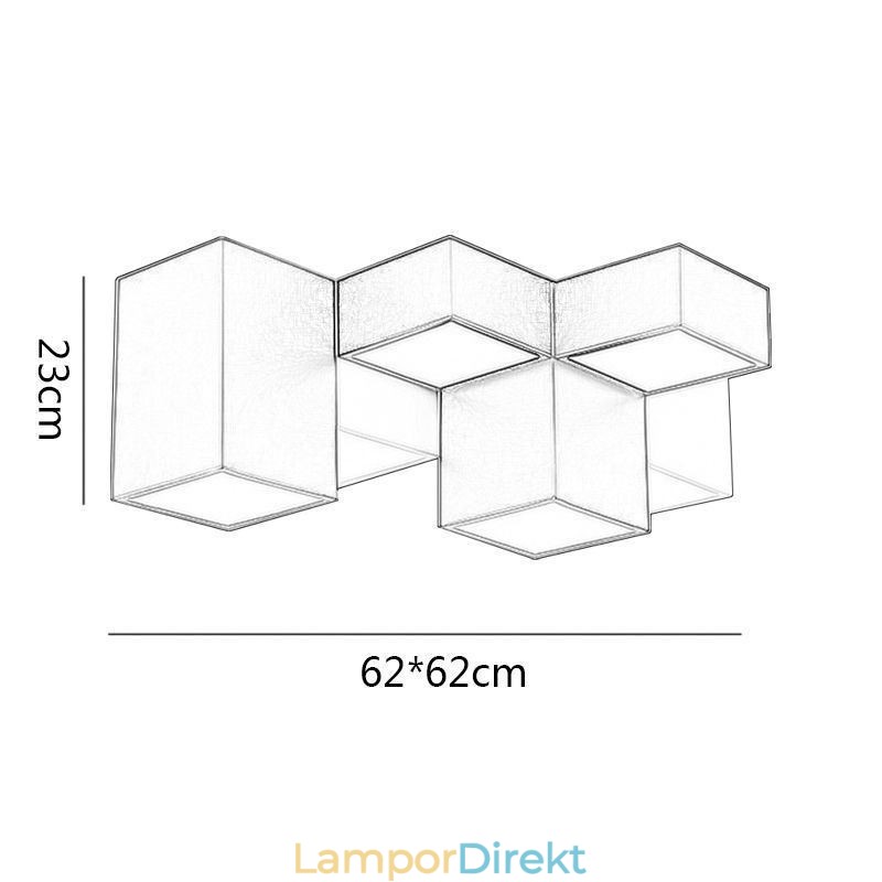 Modern Taklampa Rubiks Kub Takbelysning