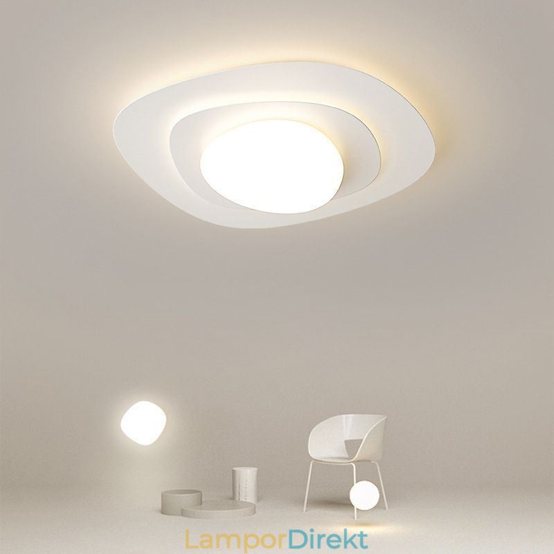 Nordic Ceiling Light Korrugerad Taklampa