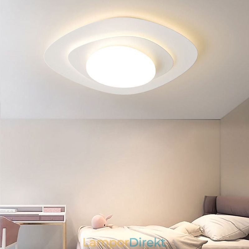 Nordic Ceiling Light Korrugerad Taklampa