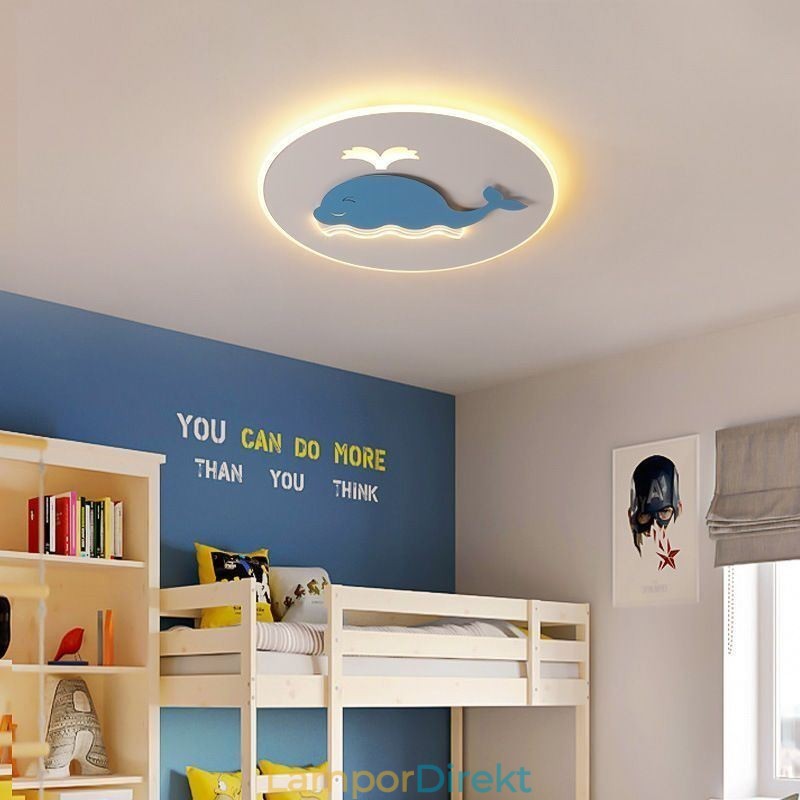 Modern Kreativ Taklampa Whale Takljus