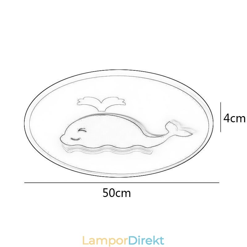 Modern Kreativ Taklampa Whale Takljus