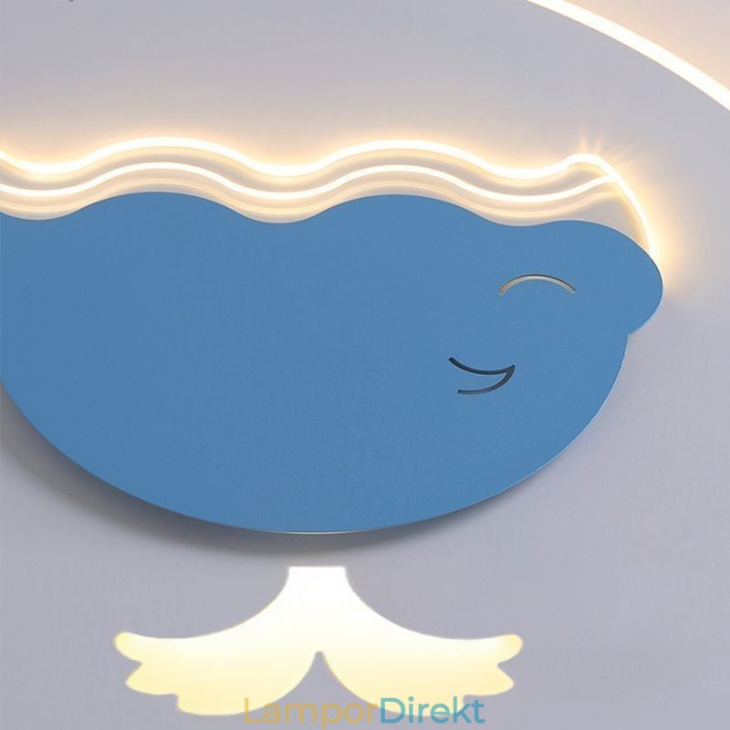 Modern Kreativ Taklampa Whale Takljus
