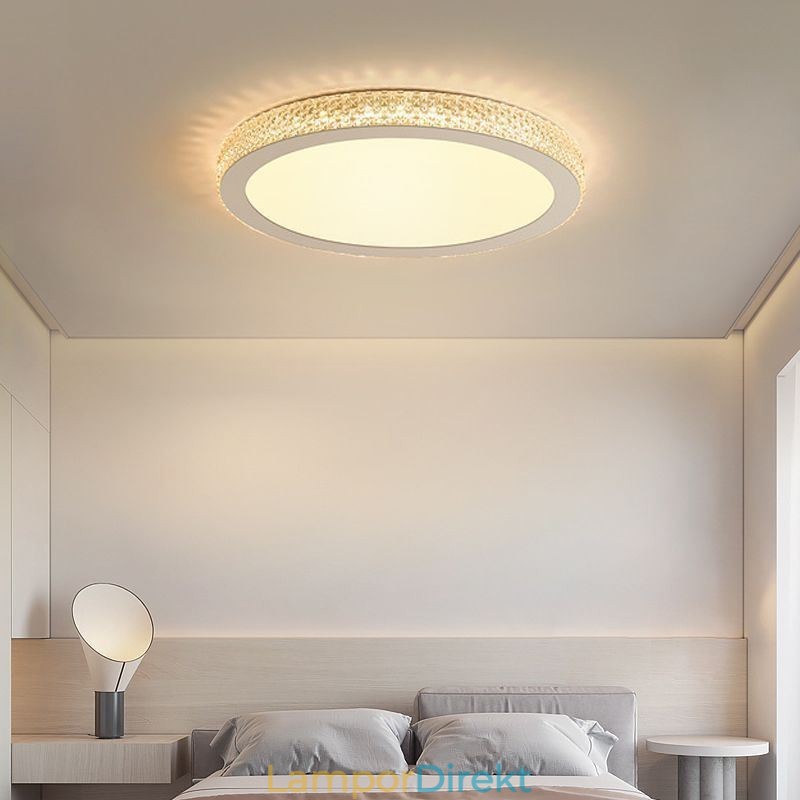 Modernt Takljus Shinny Diamond Flush Mount