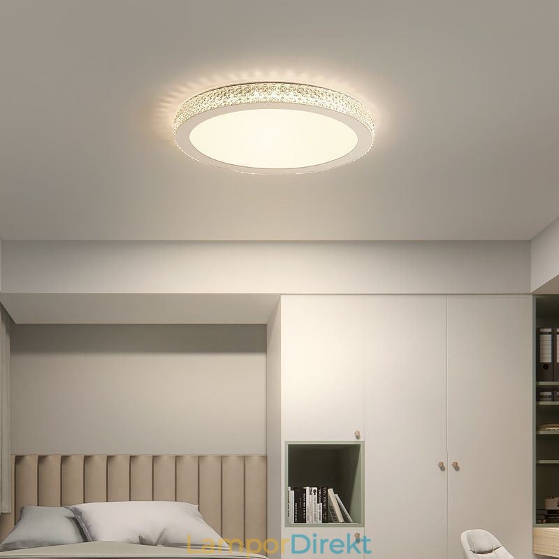Modernt Takljus Shinny Diamond Flush Mount